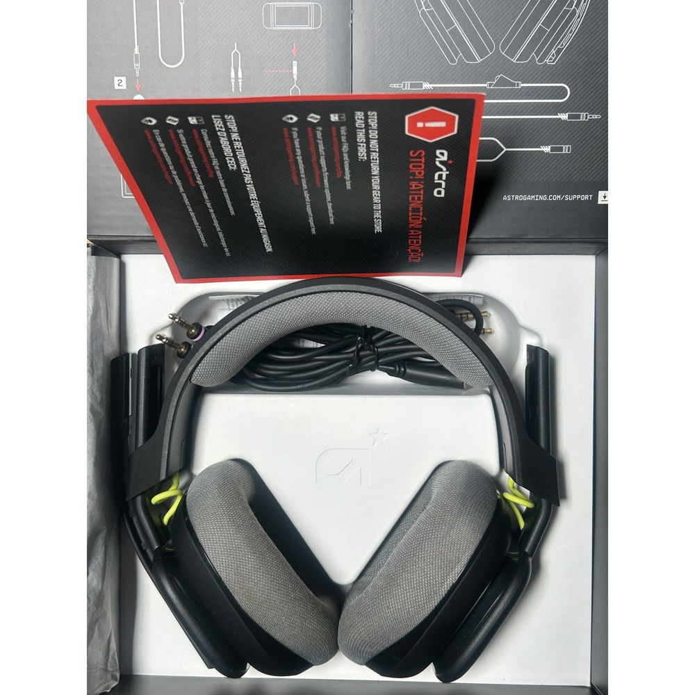 Logitech G Astro A10 Gen 2 Wired Gaming Headset Black Lime PC PS5 Xbox Switch